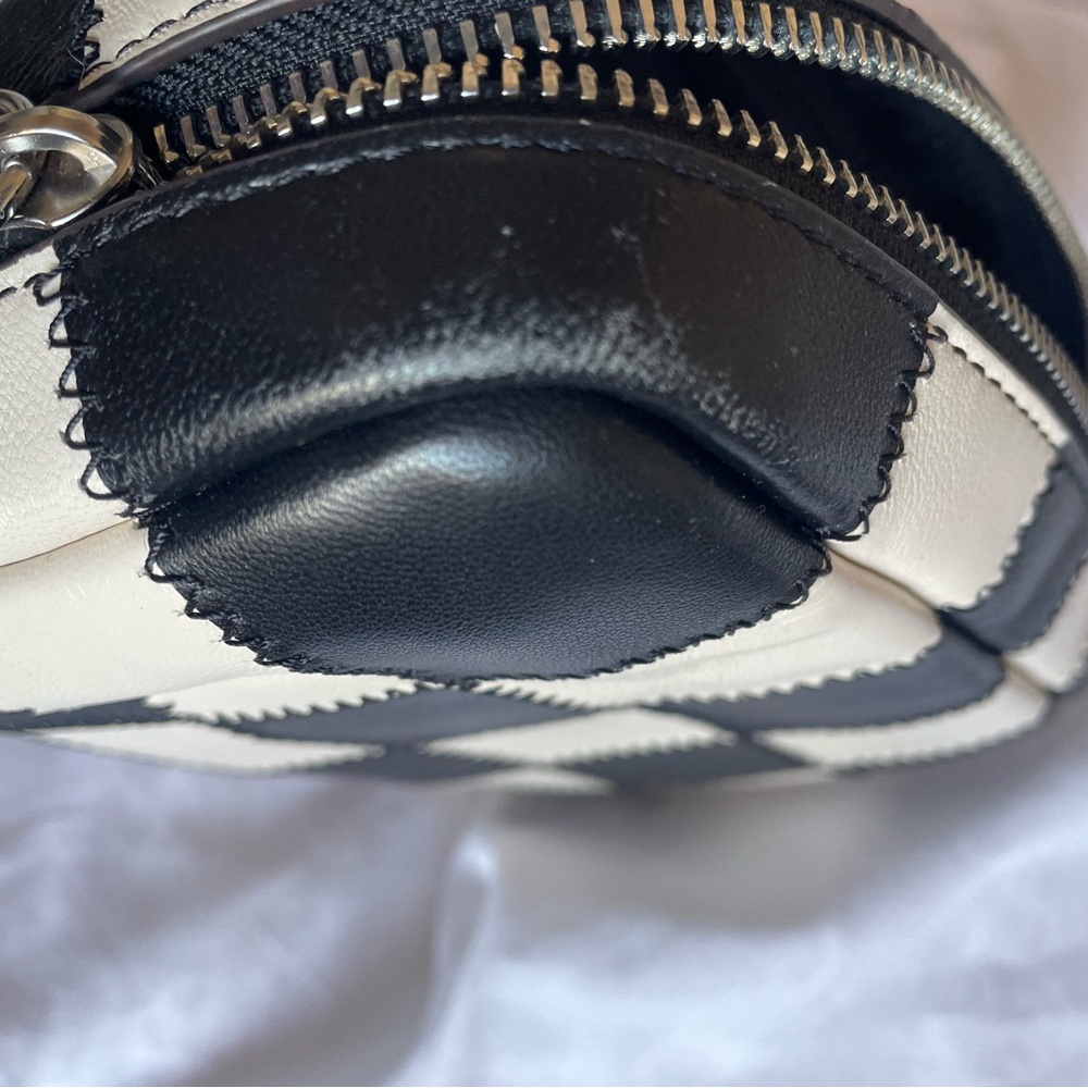 Coachtopia Checkerboard Patchwork Cosmetic Case - Black and White - Picture 8 of 9